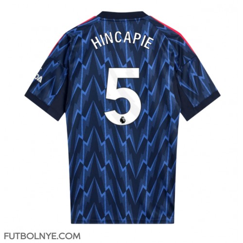 Camiseta Arsenal Piero Hincapie #5 Visitante Equipación 2025-26 manga corta